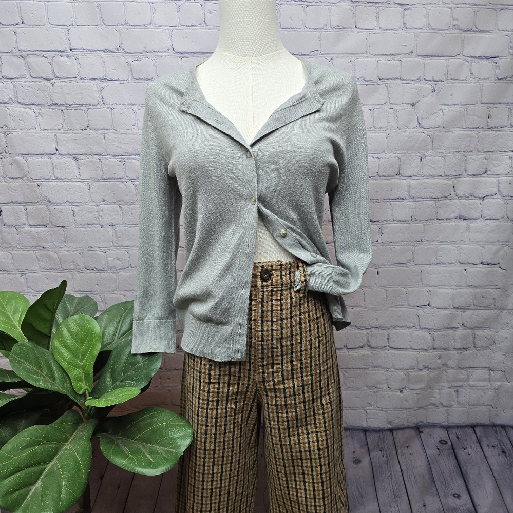 Ann Taylor Gray Cardigan - Small